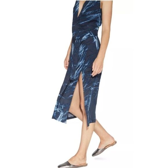 HALSTON HERITAGE Printed Double-Slit Dress - Medium - Picture 3 of 10